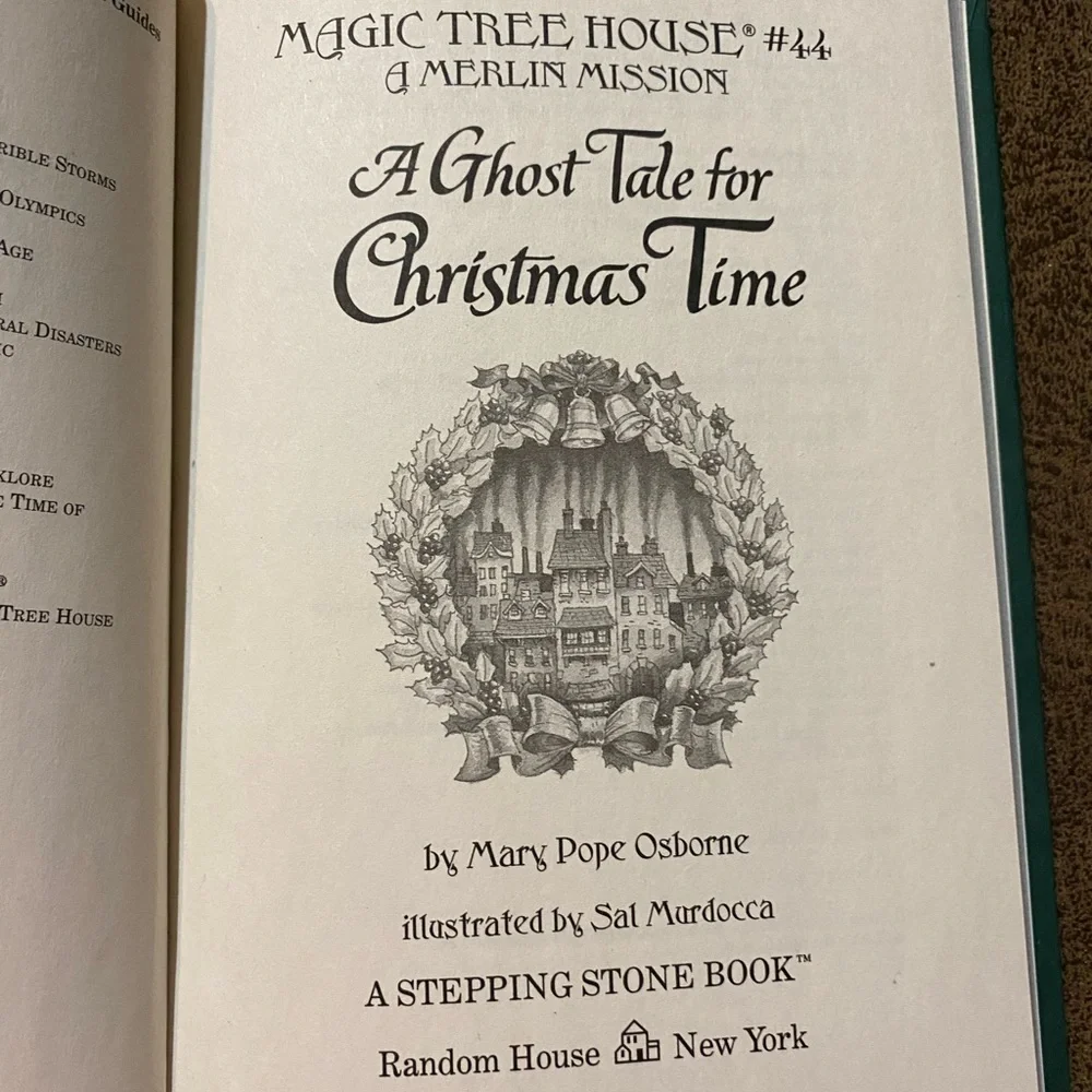 “A Ghost Tale for Christmas Time” Children’s Book Magic Tree House Series #44 - Picture 13 of 16